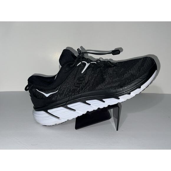 Hoka One One Mens Gaviota 4 1123198 BWHT Black Running Shoes Sneakers Size 12.5D - Picture 6 of 11